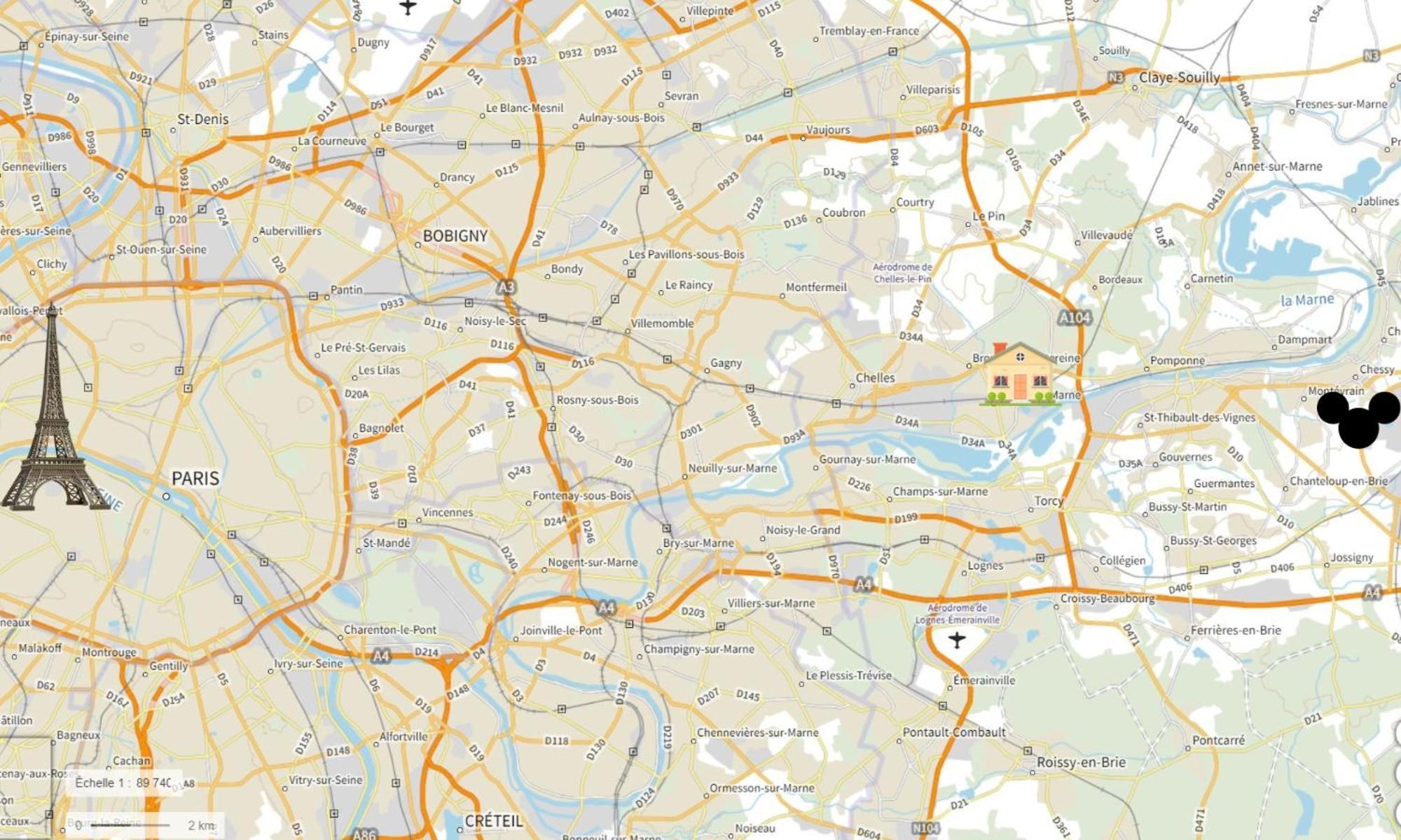 Nid Douillet Entre Paris Et Disney Vaires-sur-Marne Exterior foto